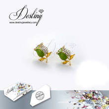 Destiny Jewellery Crystal From Swarovski Rose Earrings